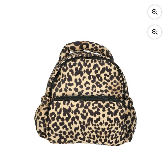 Handbags - No Boundaries Women’s Hands Free Puffy Mini Backpack, Leopard